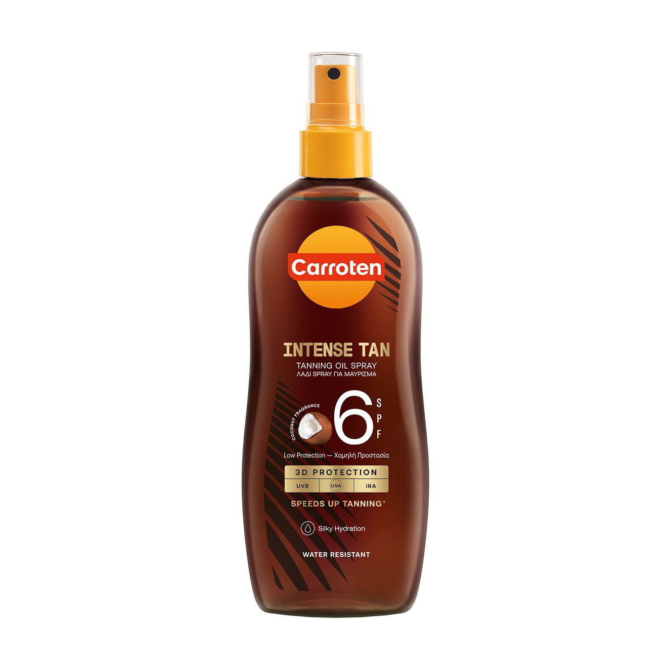 Олія-спрей для інтенсивної засмаги Carroten Intense Tan Tanning Oil Spray, SPF 6, 200 мл